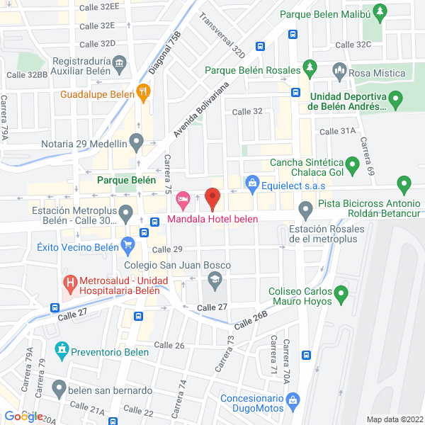 Map of El Punto Del Color Medellin Sas