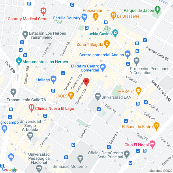 Map of El Recreo De Adán Bogotá S.A.S.