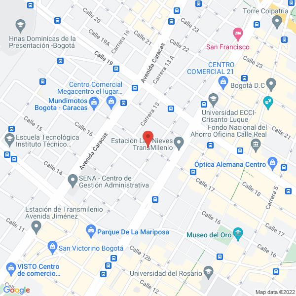 Map of Electro Importaciones La 17 Ltda.