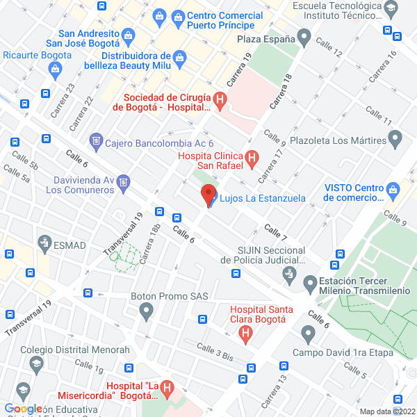 Map of Electromotor Pinzón