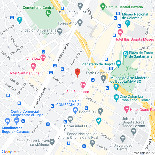Map of Electrovaldivia