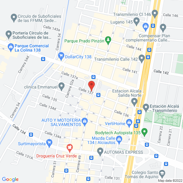 Map of Fabrica De Muebles Industrias Rojas Miranda Ltda.