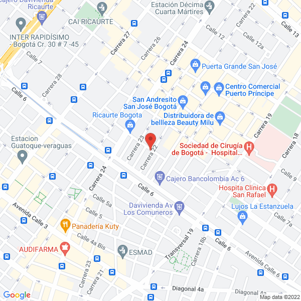 Map of Fábrica Servicornetas Ltda.