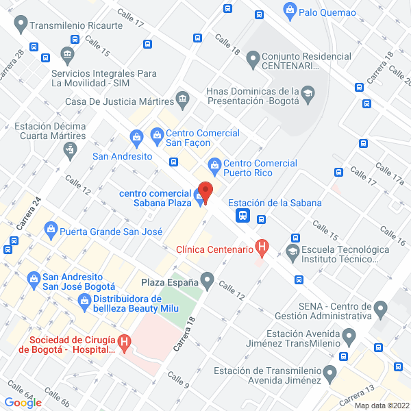Map of Fabrimarquillas Ltda
