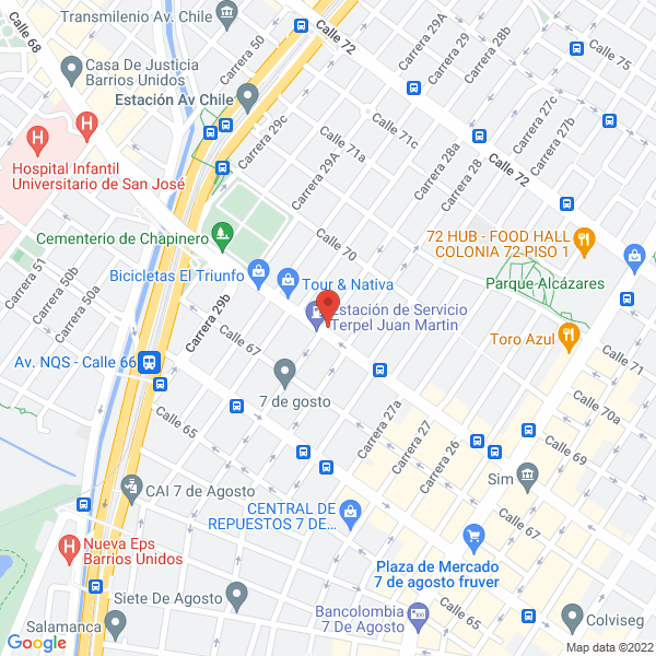 Map of Fajardo Y Fajardo S En C