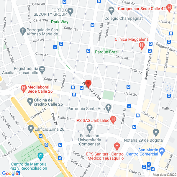 Map of Federación Nacional De Técnicos Electricista