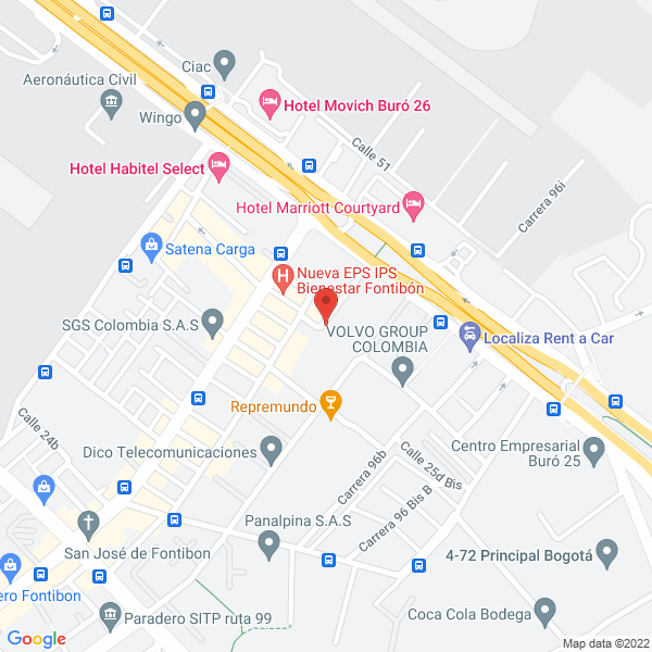 Map of Fresh Products Y Logístics S.A.S.