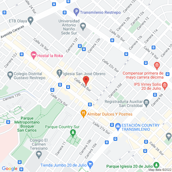 Map of Frigoand Es Ltda.