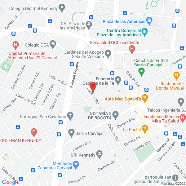 Map of Friosur