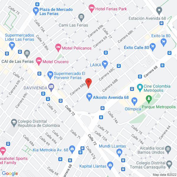 Map of Megalum Ltda.