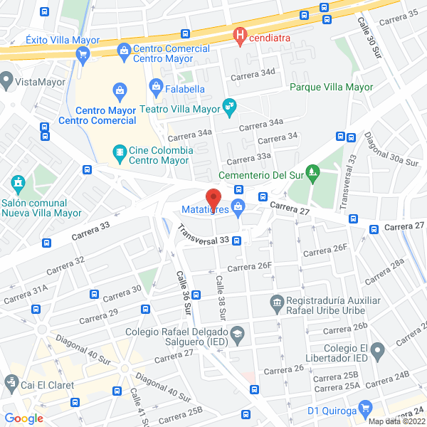 Map of Merkatejas Ltda.