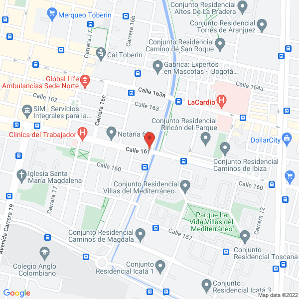 Map of Metalicas Del Norte