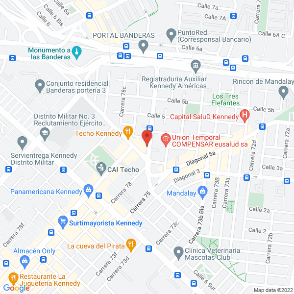 Map of Metálicas Patarroyo