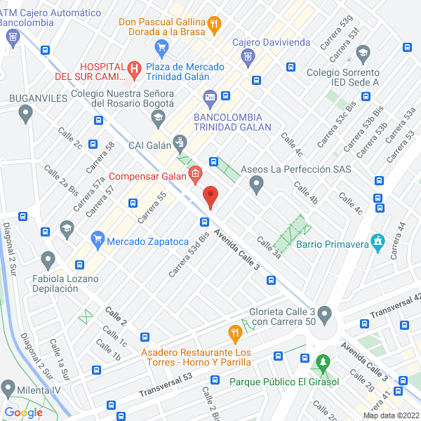 Map of Metalmecánica Jaramillo Rodríguez Y Cía Ltda.