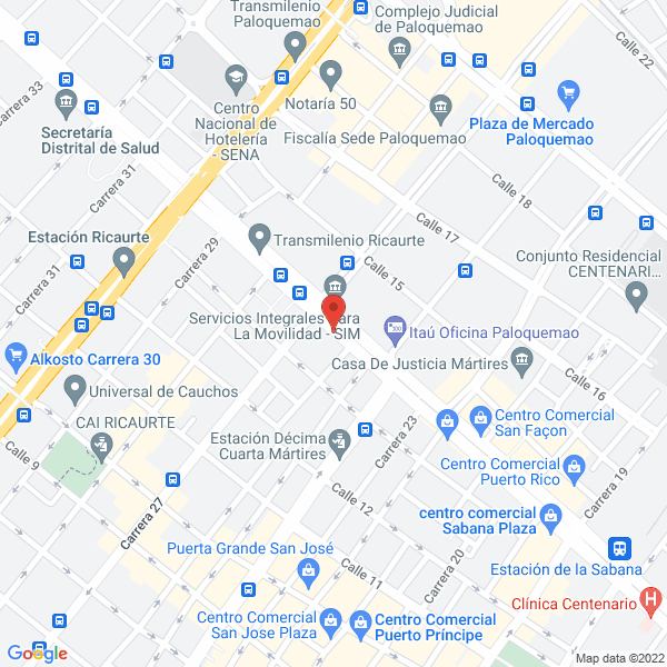 Map of Mis Amigos Ferreteria Y Cia Ltda