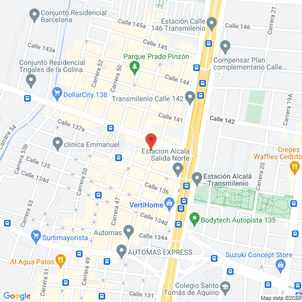 Map of N Cocina Espanola Y Mediterranea