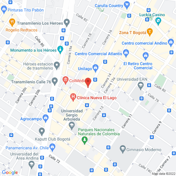 Map of New Orleans Restaurante