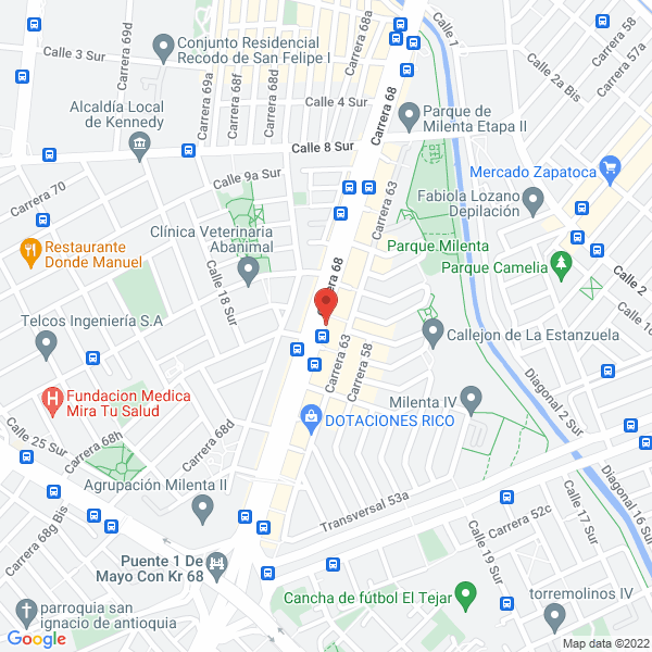 Map of Organización Comercial Luthor Ltda.