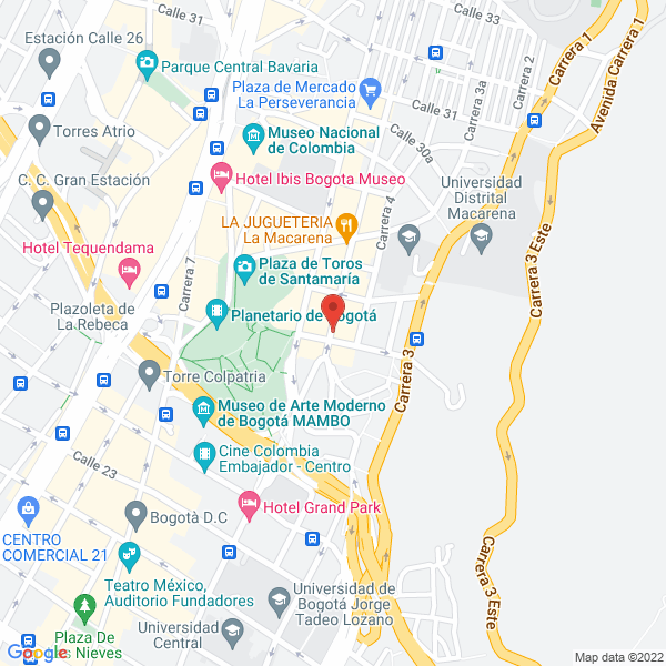 Map of Organización Escobar Guerrero & CIA. Ltda.