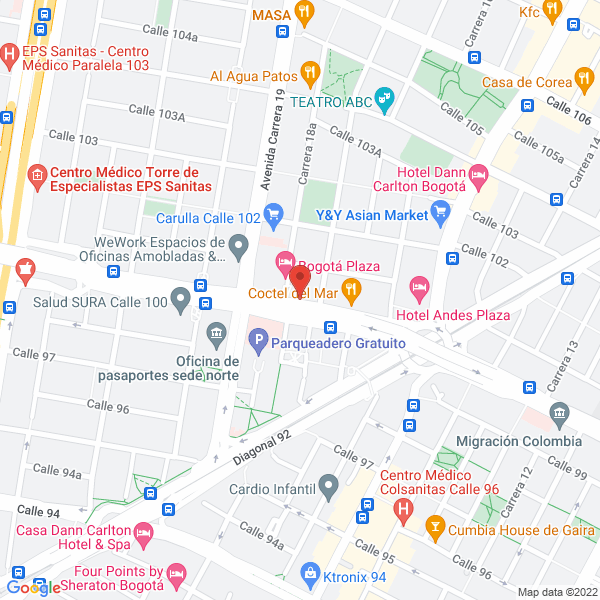 Map of Organizacion Goldnet De Colombia Limitada