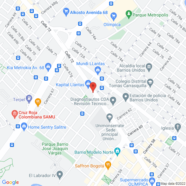 Map of Organización Guillermo Cañas Y Cía. Ltda.