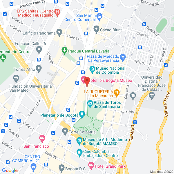 Map of Organización Gutierrez Y Gutierrez Cia Ltda.