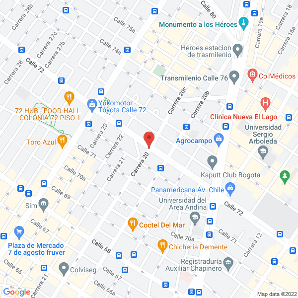 Map of Outlet De Los Libros