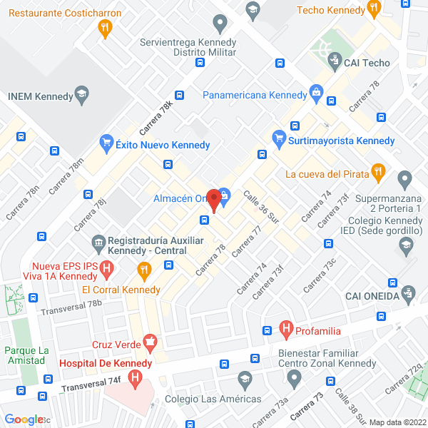 Map of Outlet Kennedy