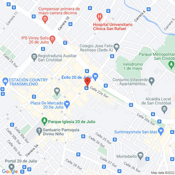 Map of Panadería Y Pastelería Libanesa