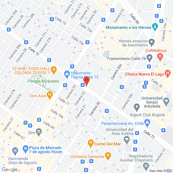 Map of People One S.A.