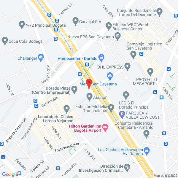Map of Pilotes Civiles De Colombia