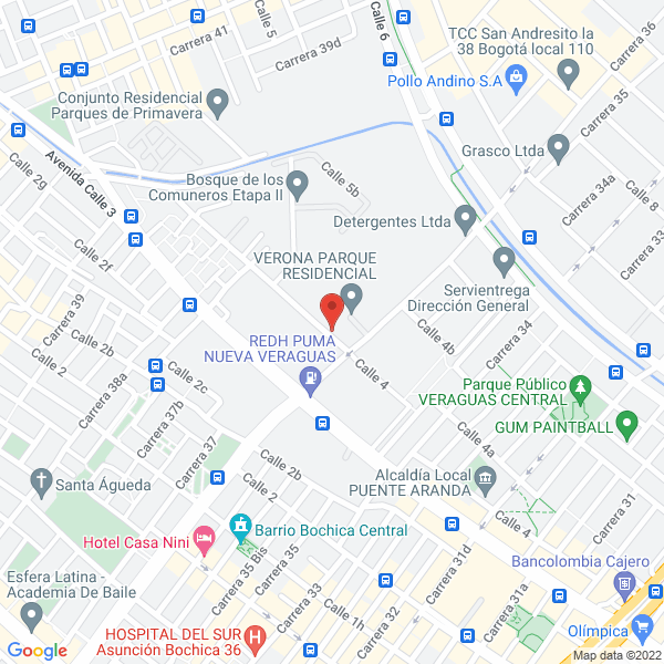 Map of Pinilla Asociados Ltda.