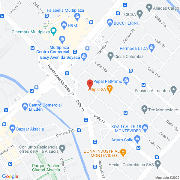 Map of Procofisa Ltda.