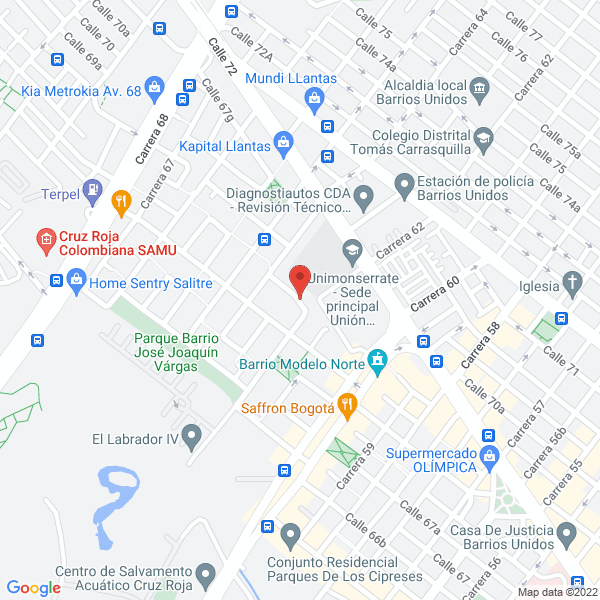 Map of Promotora De Servicios Integrados Proserint Ltda