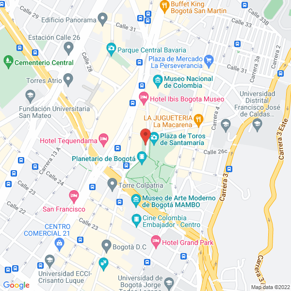 Map of Promotora Vivendum S.A.