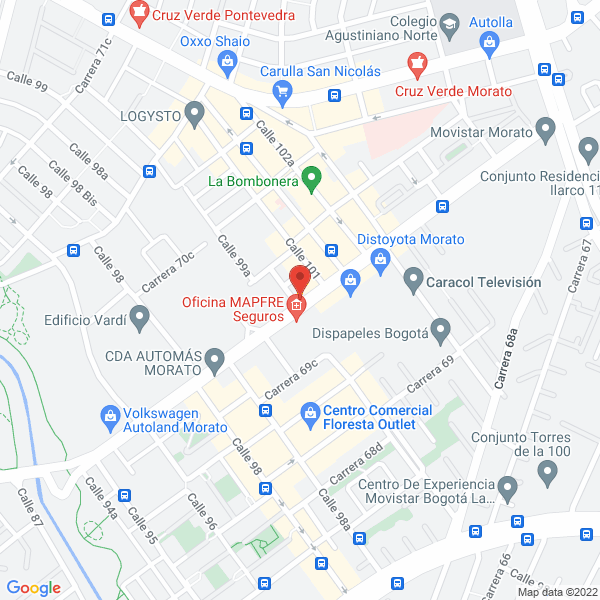 Map of Proserfin Promotora De Servicios Financieros S.A.S.