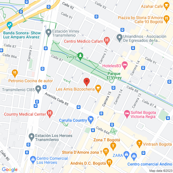 Map of Regus Business Colombia II Ltda.