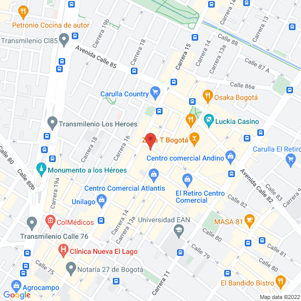 Map of Reiko Inversiones S.A.S.