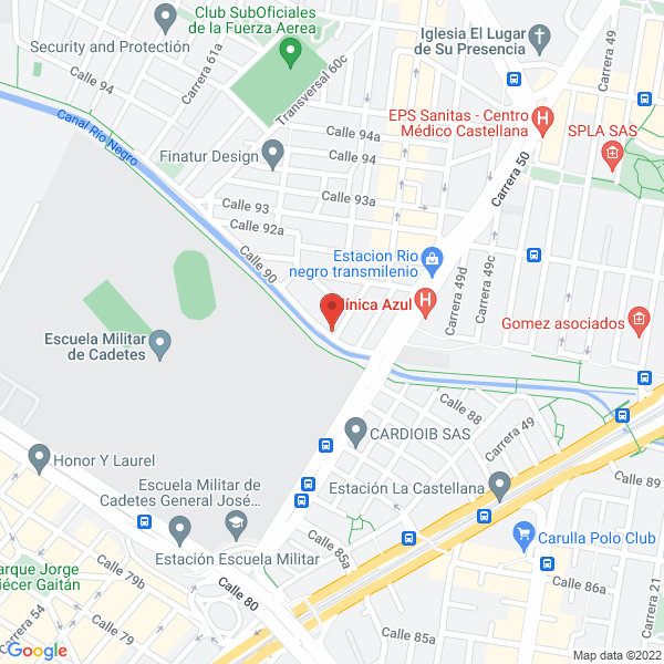 Map of Fundación Hogar Gerontologico Santa Zita