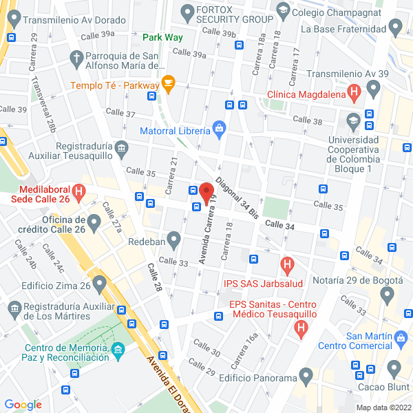 Map of Fundación Cultural Rayuela