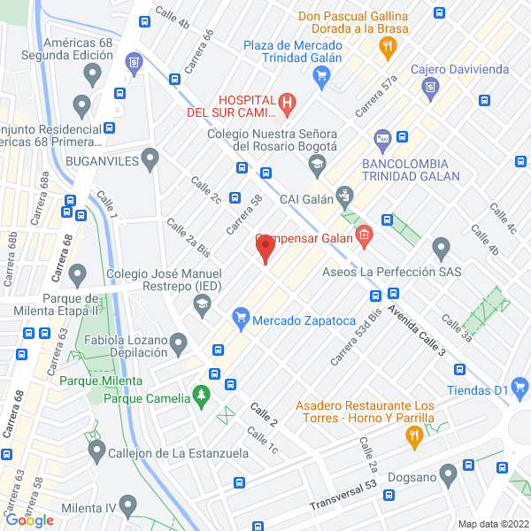 Map of Fundacion El Gato Con Botas