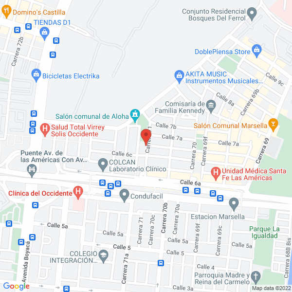 Map of Gallo Restrepo Y Cía.