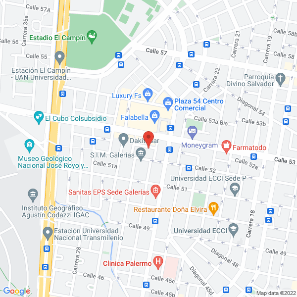 Map of Restaurante El Tizón Cordobés