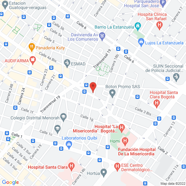 Map of Gasodomésticos Contigas Ltda.