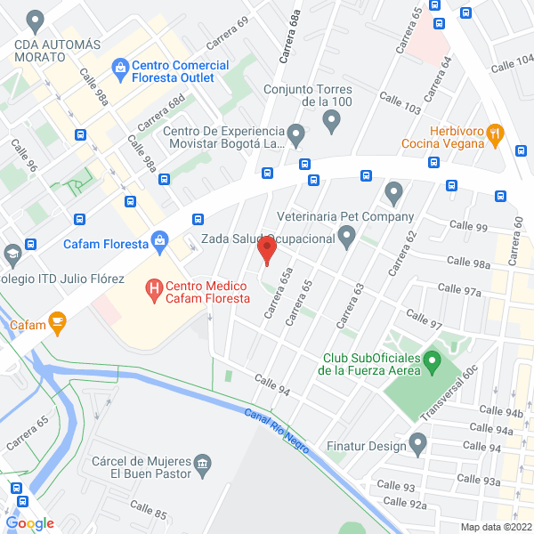 Map of Gaviria Y Borbon Asociados Ltda
