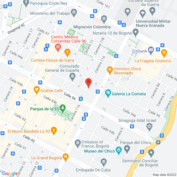 Map of Gb Sucesores S. A. S