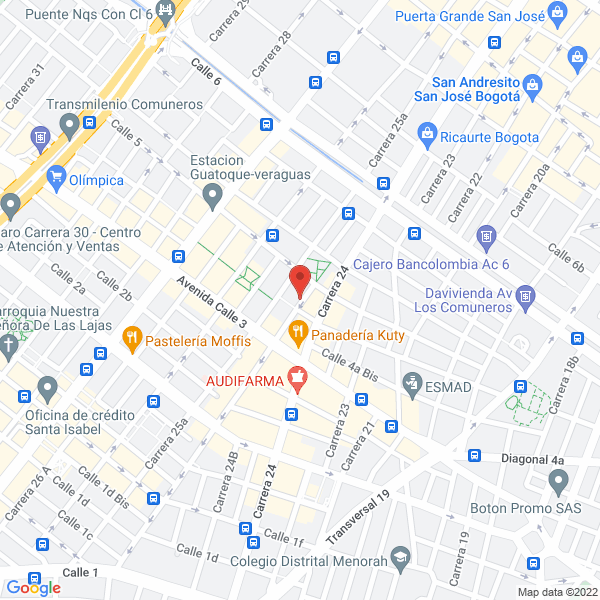 Map of Gráficas Multicolor