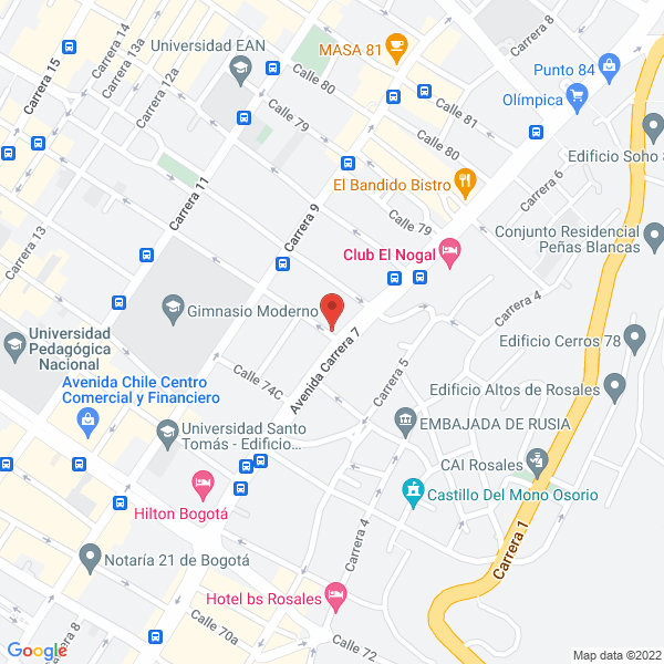 Map of Rodríguez Camacho Asociados