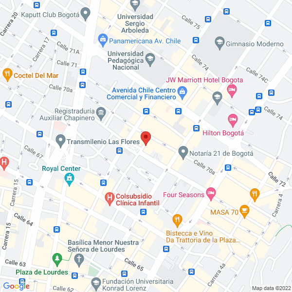 Map of Romero Consultores Ltda.