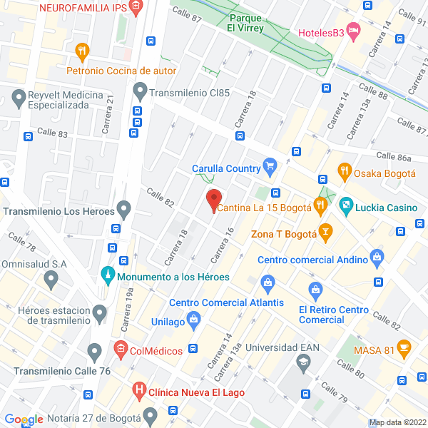 Map of Romero Daza Y Cía.